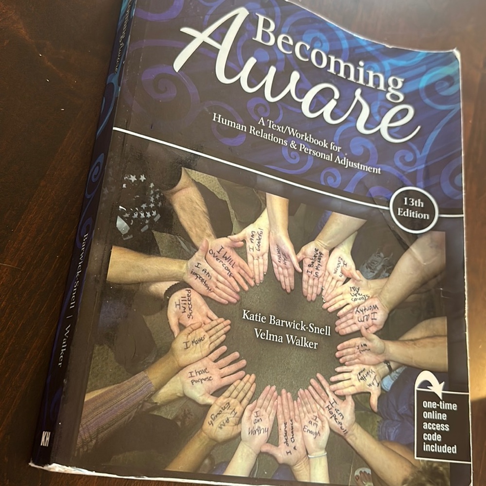 Becoming Aware Textbook by Katie Barwick-Snell